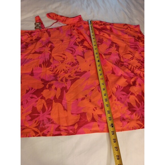 Shein Top Size L Pink And Orange *Looks Big See Measurements - Picture 6 of 10